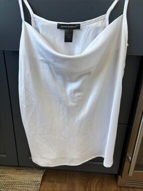 Ashley Stewart White Cowl-Neck camisole top size, 18/20